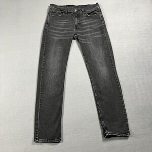 Levis 511 Jeans Mens 32x32 Black Slim Straight Dark Wash Stretch Denim